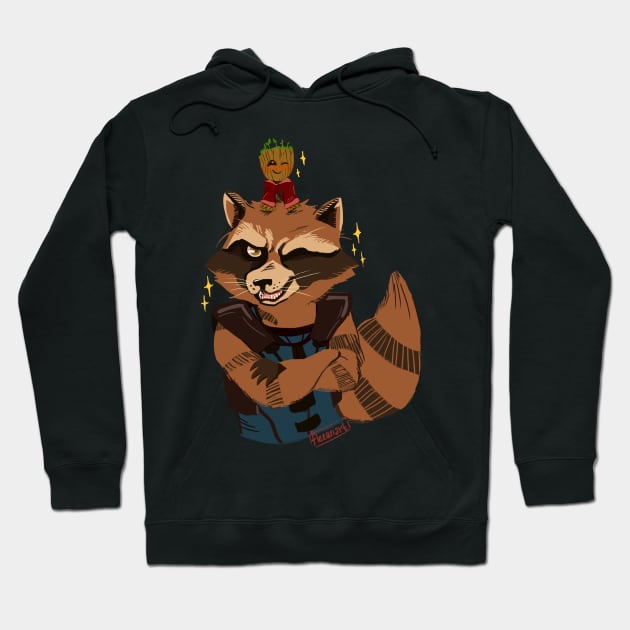 Rocket Raccoon Rocket Hoodie TeePublic